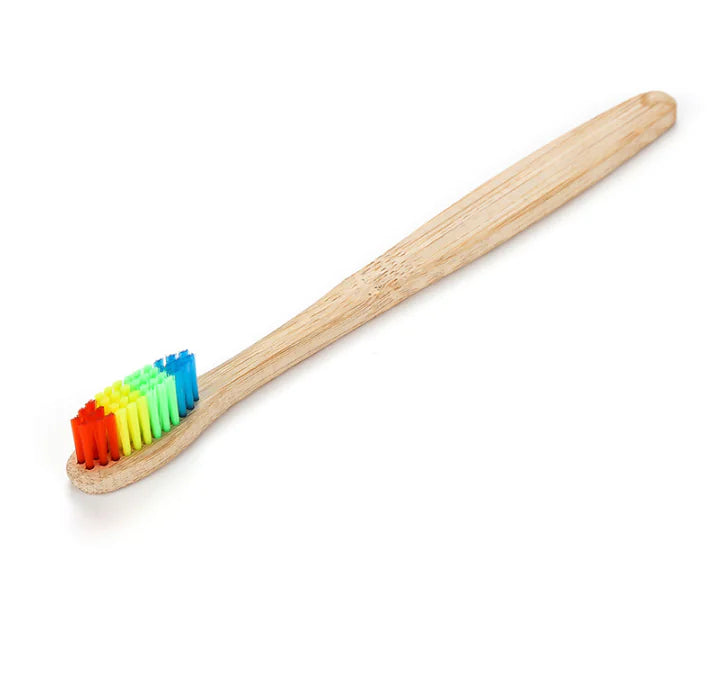 Rainbow bamboo toothbrush