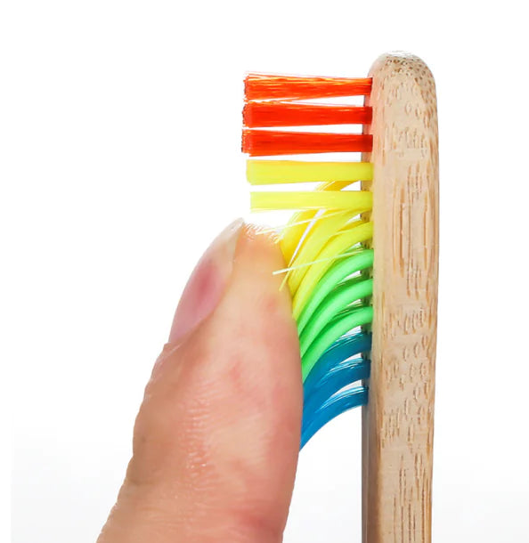 Rainbow bamboo toothbrush